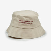 Gorro vaquero beige - Dogs & Wine Make Everything Fine