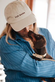 Gorra de mezclilla beige - Mamá de peludos