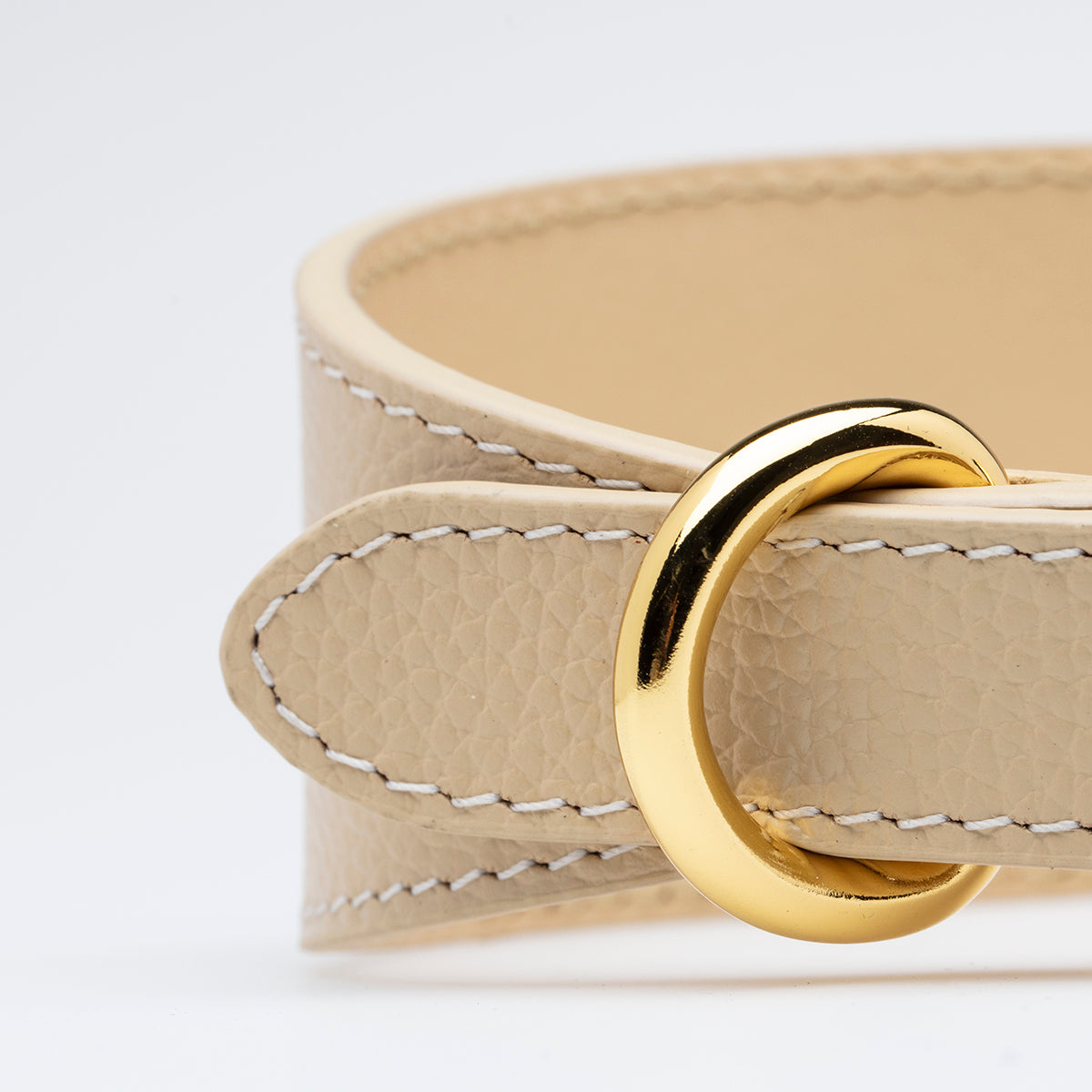 Collar de Perro Ancho Beige
