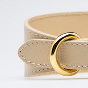Collar de Perro Ancho Beige