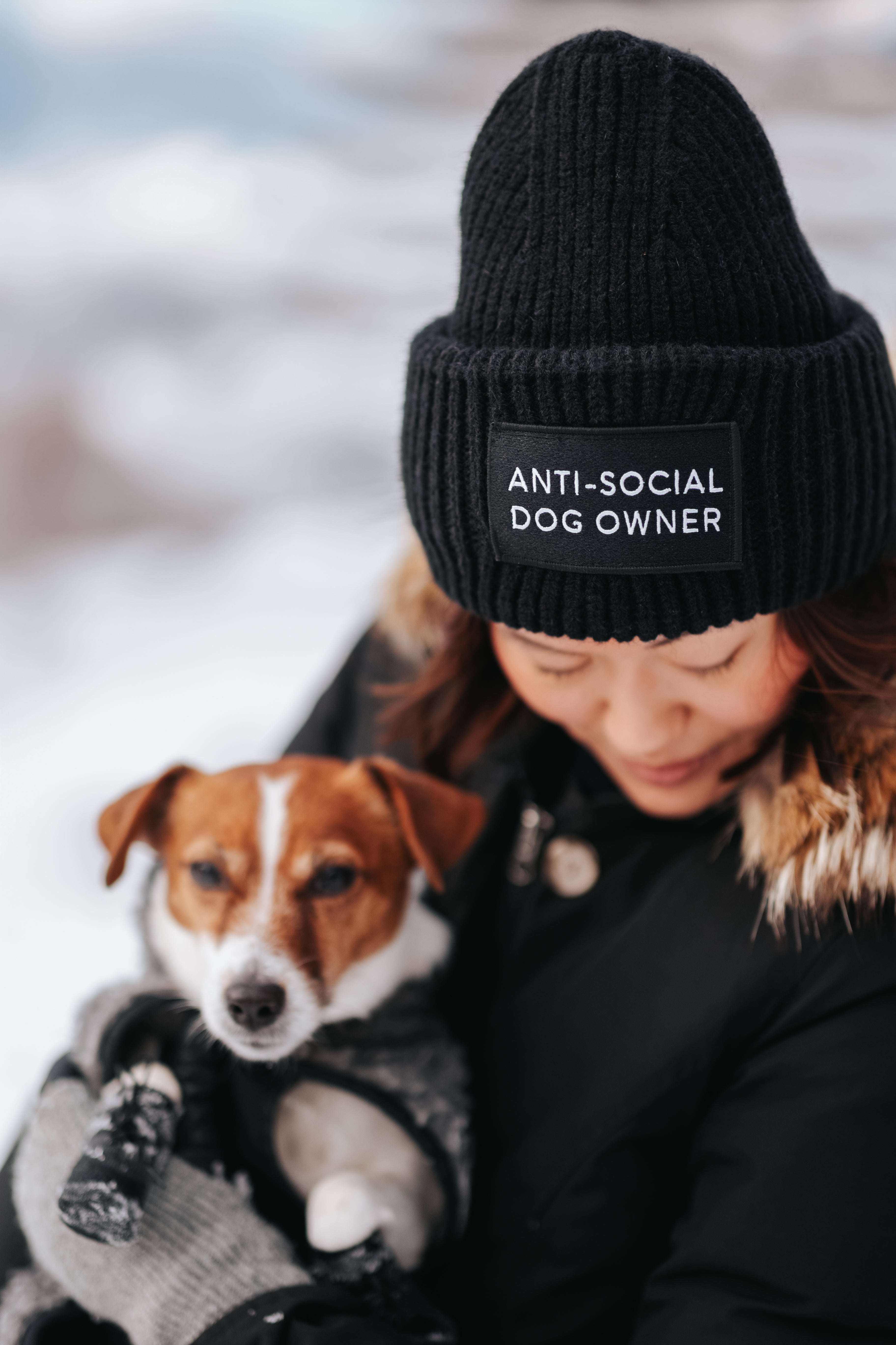 Gorro de Lana Negro - Dueño de Perro Antisocial