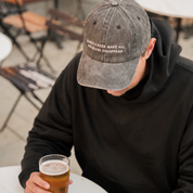 Gorra de mezclilla negra - Barks & Beer Make All Problems Disappear 