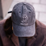 Gorra vaquera negra - Logotipo "Dogs. Because People Suck" 