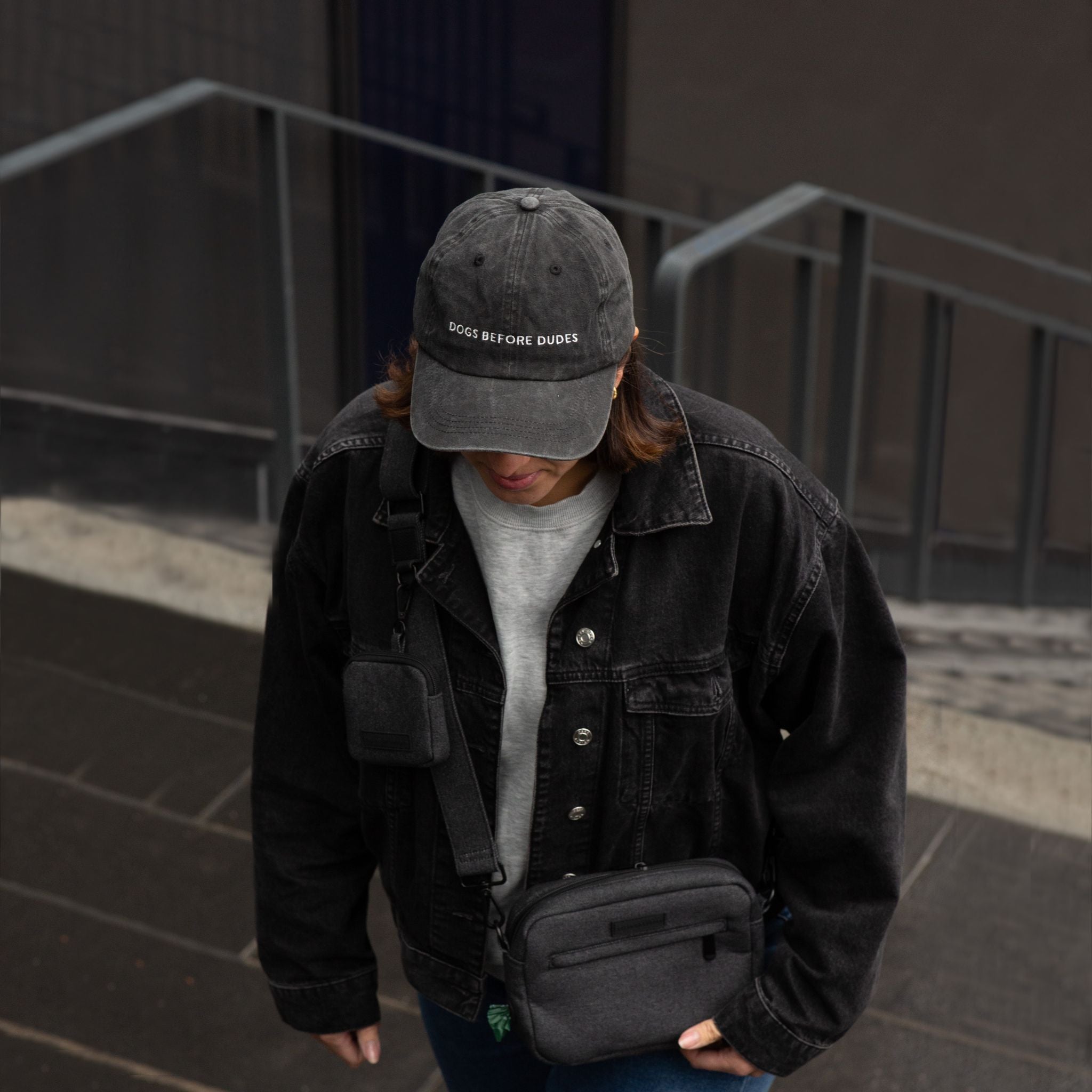 Gorra Vaquera Negra - Dogs Before Dudes