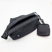 Bolso vaquero negro para paseo de perros - Crossbody