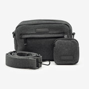 Bolso vaquero negro para paseo de perros - Crossbody