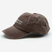 Gorra vaquera marrón - Cats & Wine Make Everything Fine