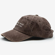 Gorra vaquera marrón - Dogs & Wine Make Everything Fine
