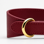 Collar de Perro Borgoña Ancho