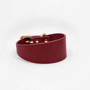 Collar de Perro Borgoña Ancho