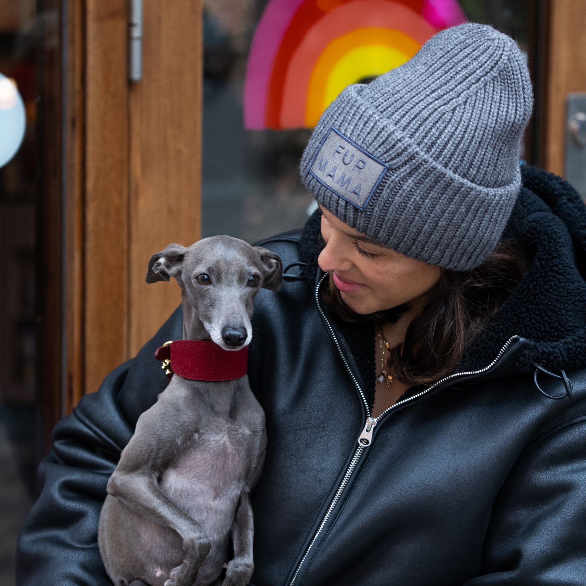 Gorro de lana gris -  Fur Mama