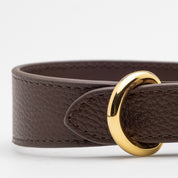 Collar de Perro Café Marrón Delgado
