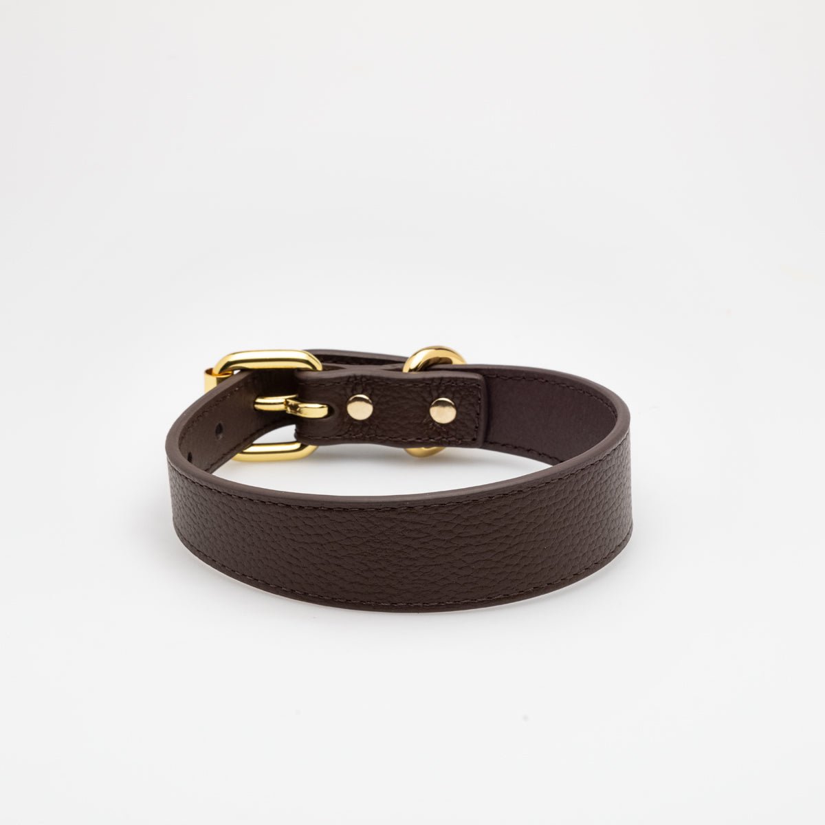 Collar de Perro Café Marrón Delgado