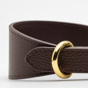 Collar de Perro Marrón Café Ancho