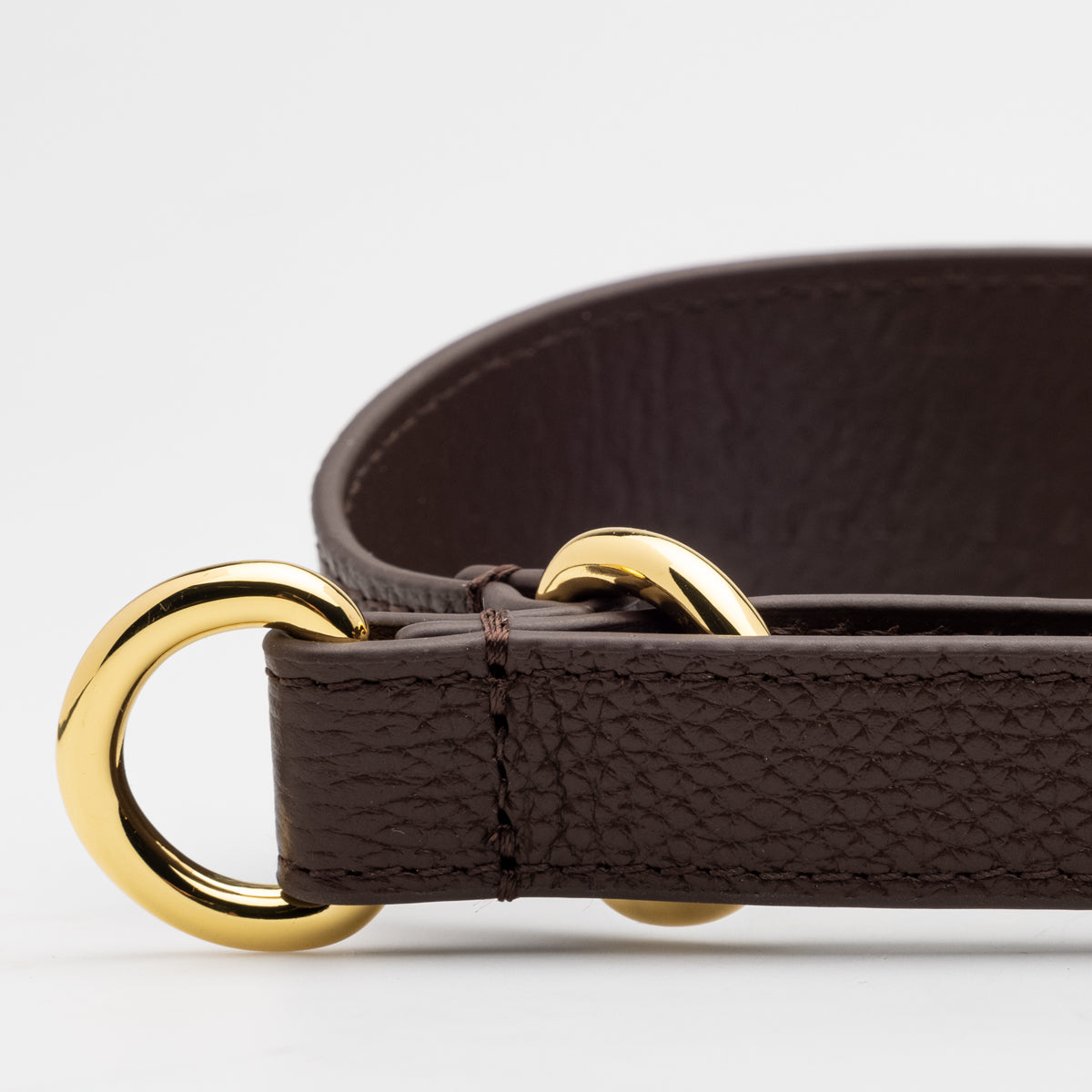 Café Marrón Collar de Perro Martingale Ancho