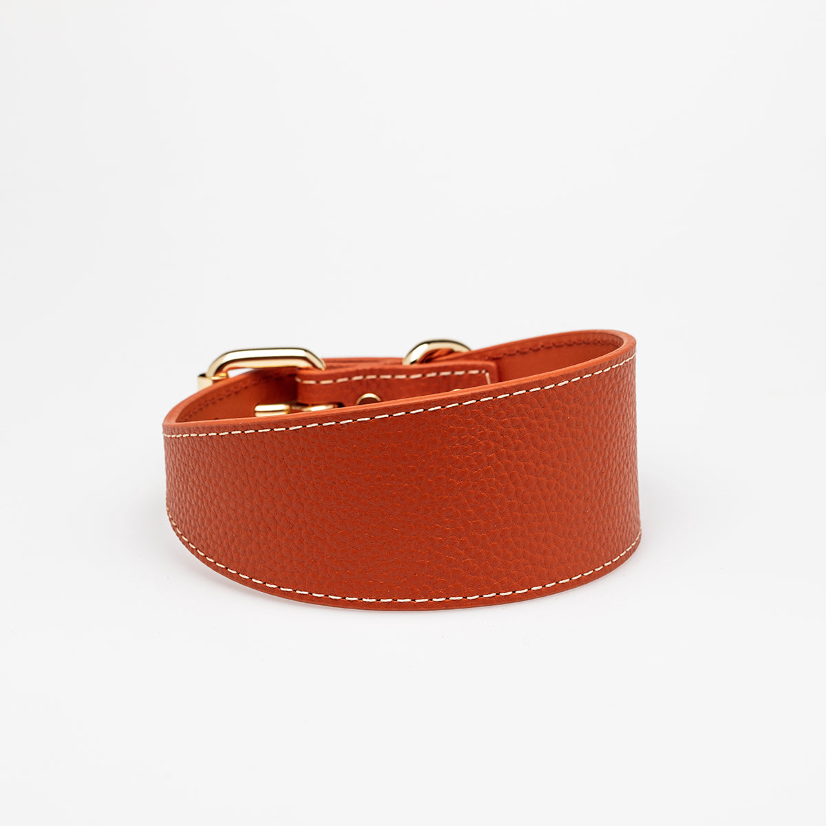 Collar de Perro Ancho en Cognac