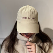 Gorra vaquera beige - Crazy Cat Lady