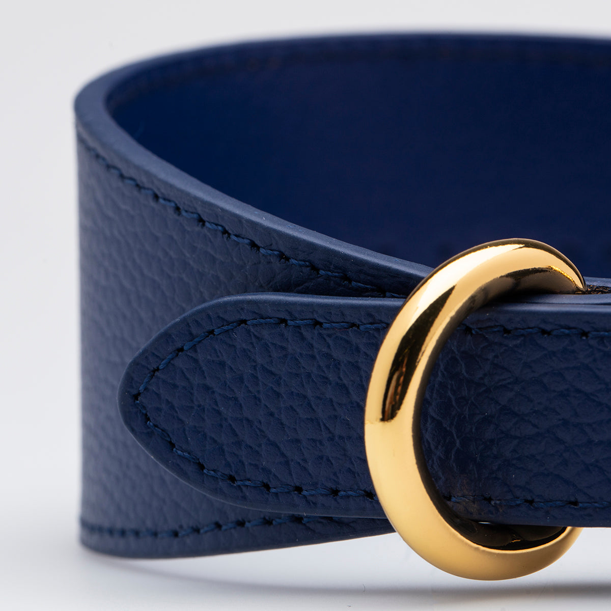 Collar de Perro Azul Oscuro Ancho