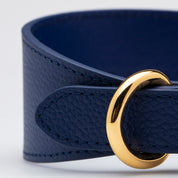 Collar de Perro Azul Oscuro Ancho