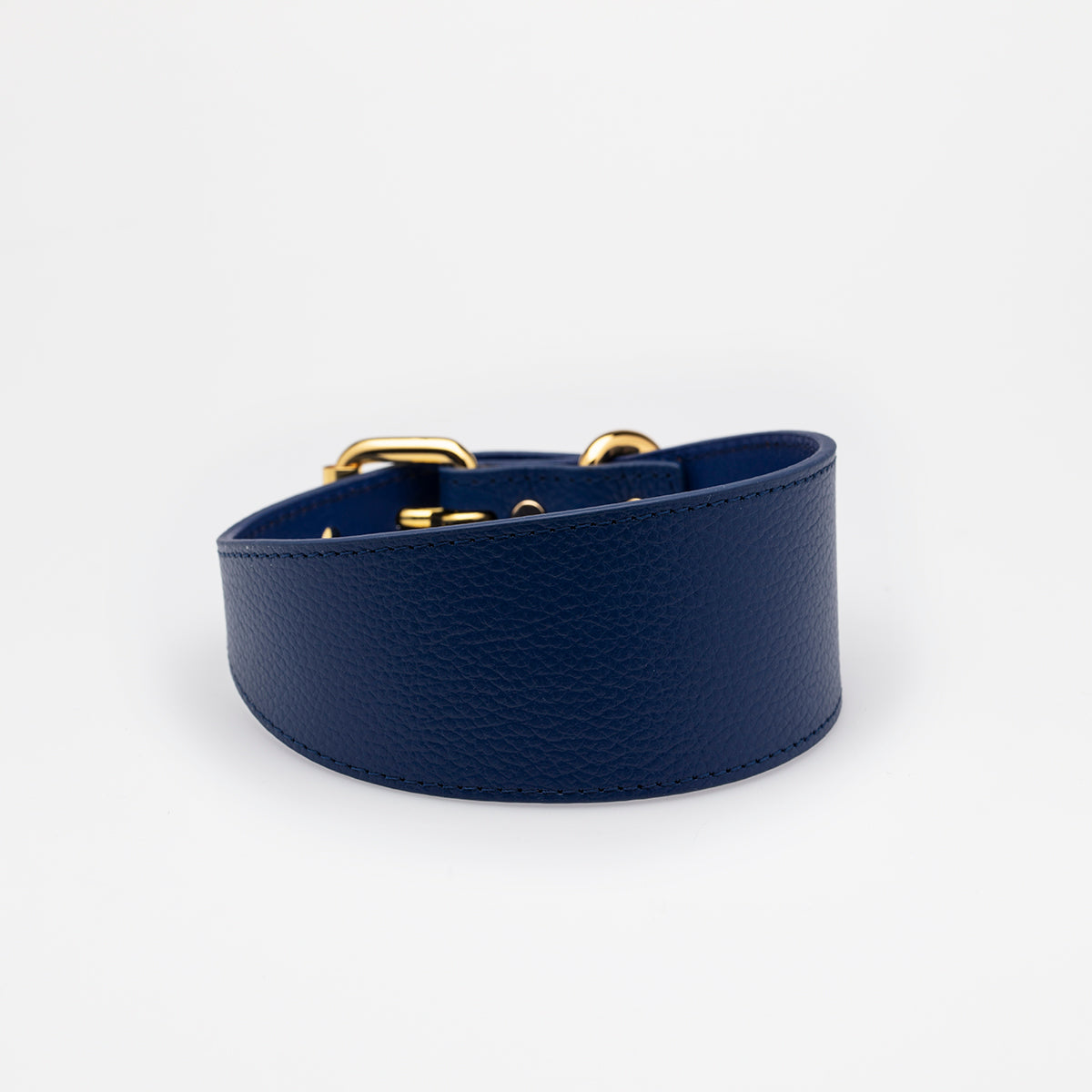 Collar de Perro Azul Oscuro Ancho