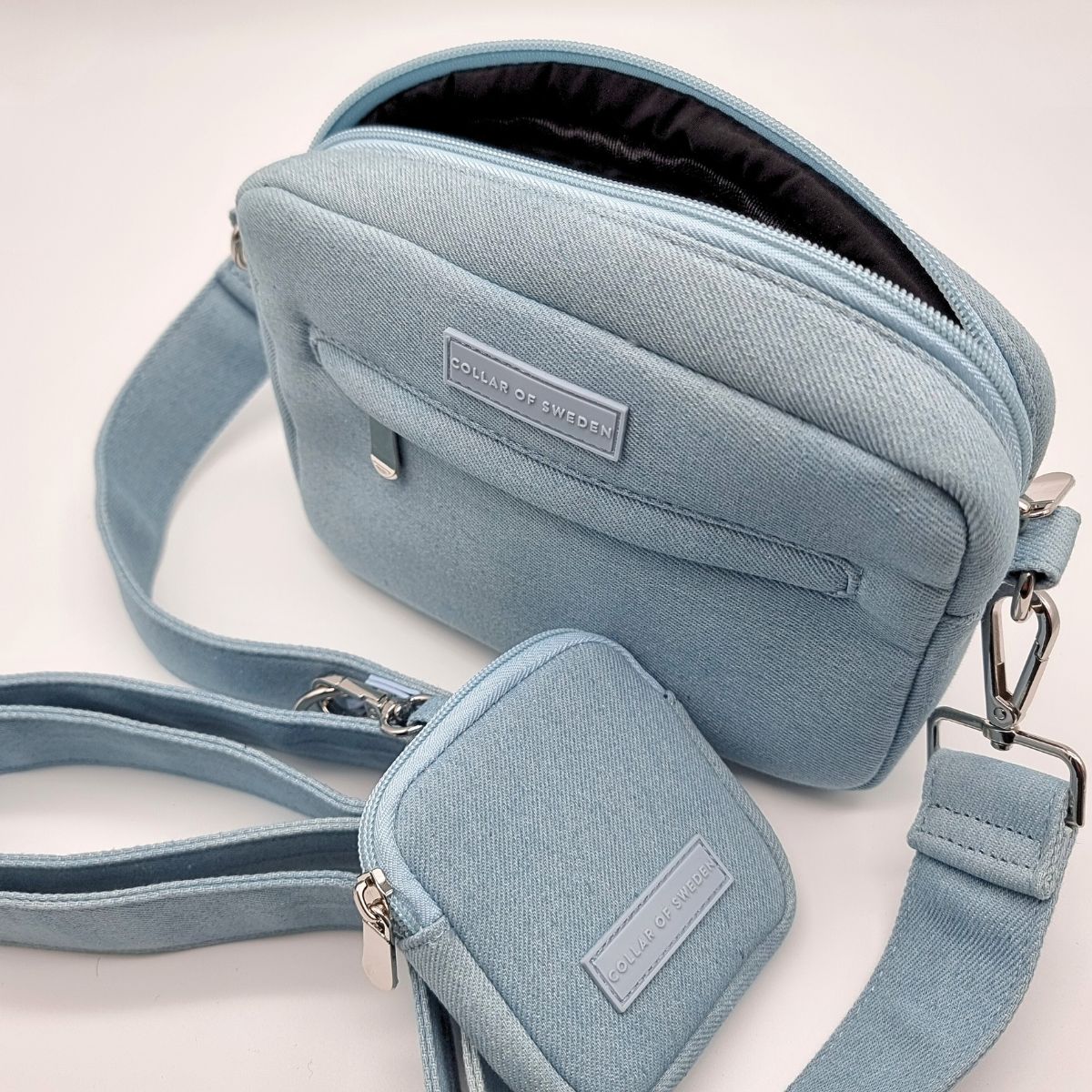 Bolso para pasear perros de mezclilla - Bandolera