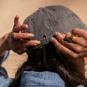 Gorra de denim gris - Dogs & Wine Make Everything Fine 