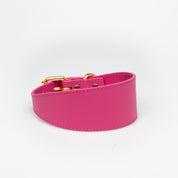 Collar de Perro Rosa Brillante Ancho