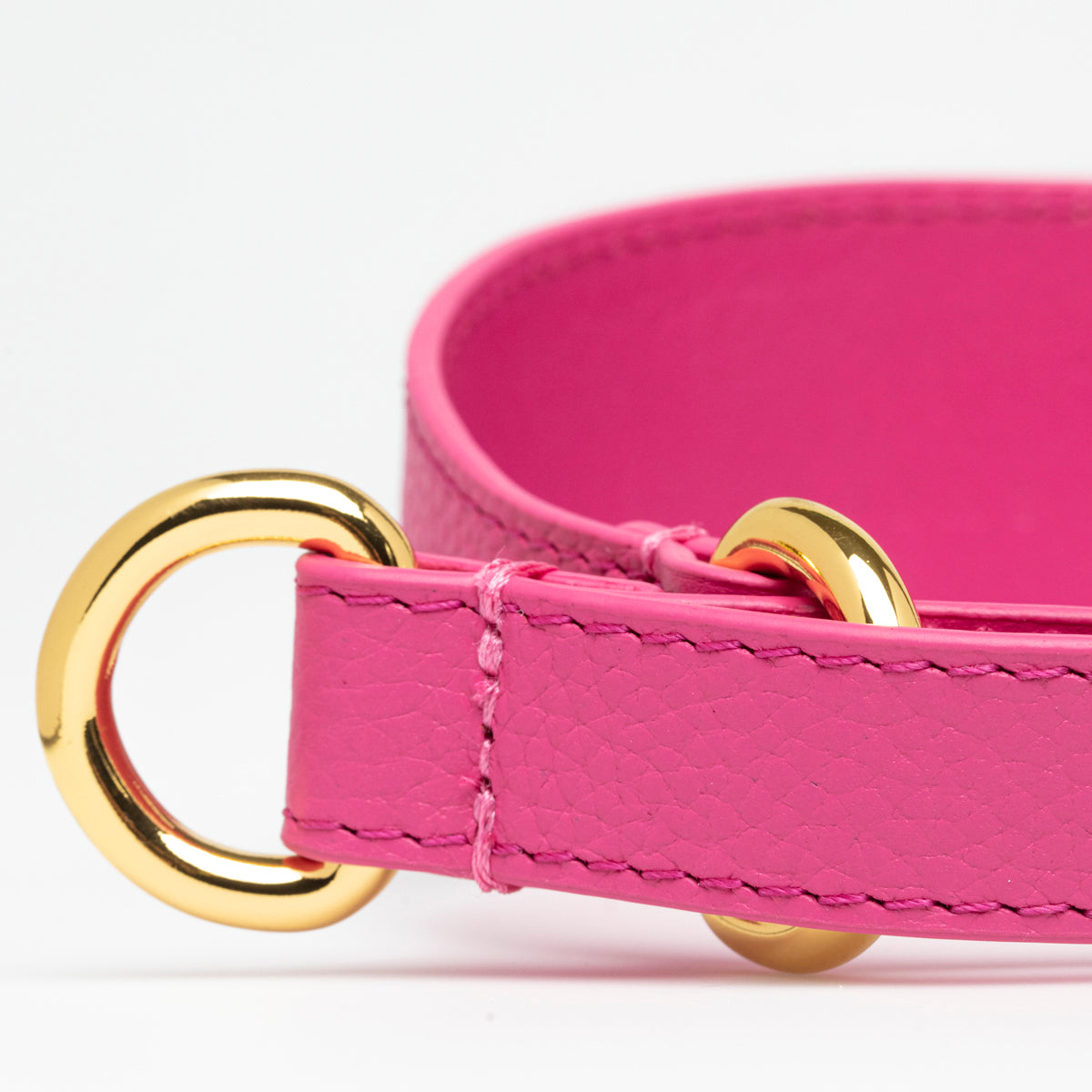 Rosa caliente Collar de Perro Martingale Ancho