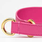 Rosa caliente Collar de Perro Martingale Ancho