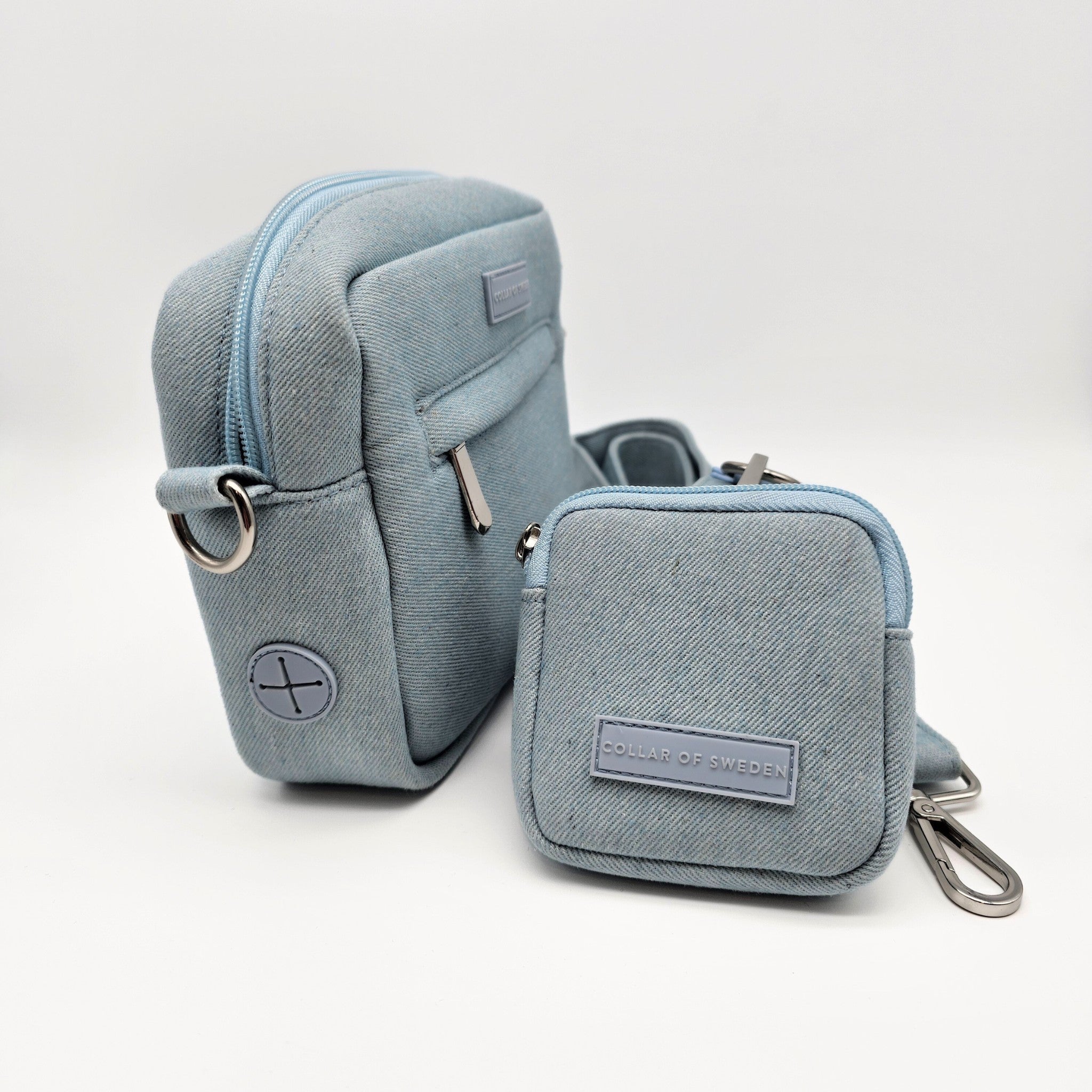 Bolso para pasear perros de mezclilla - Bandolera