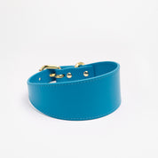 Collar para Perro Azul Neón Ancho