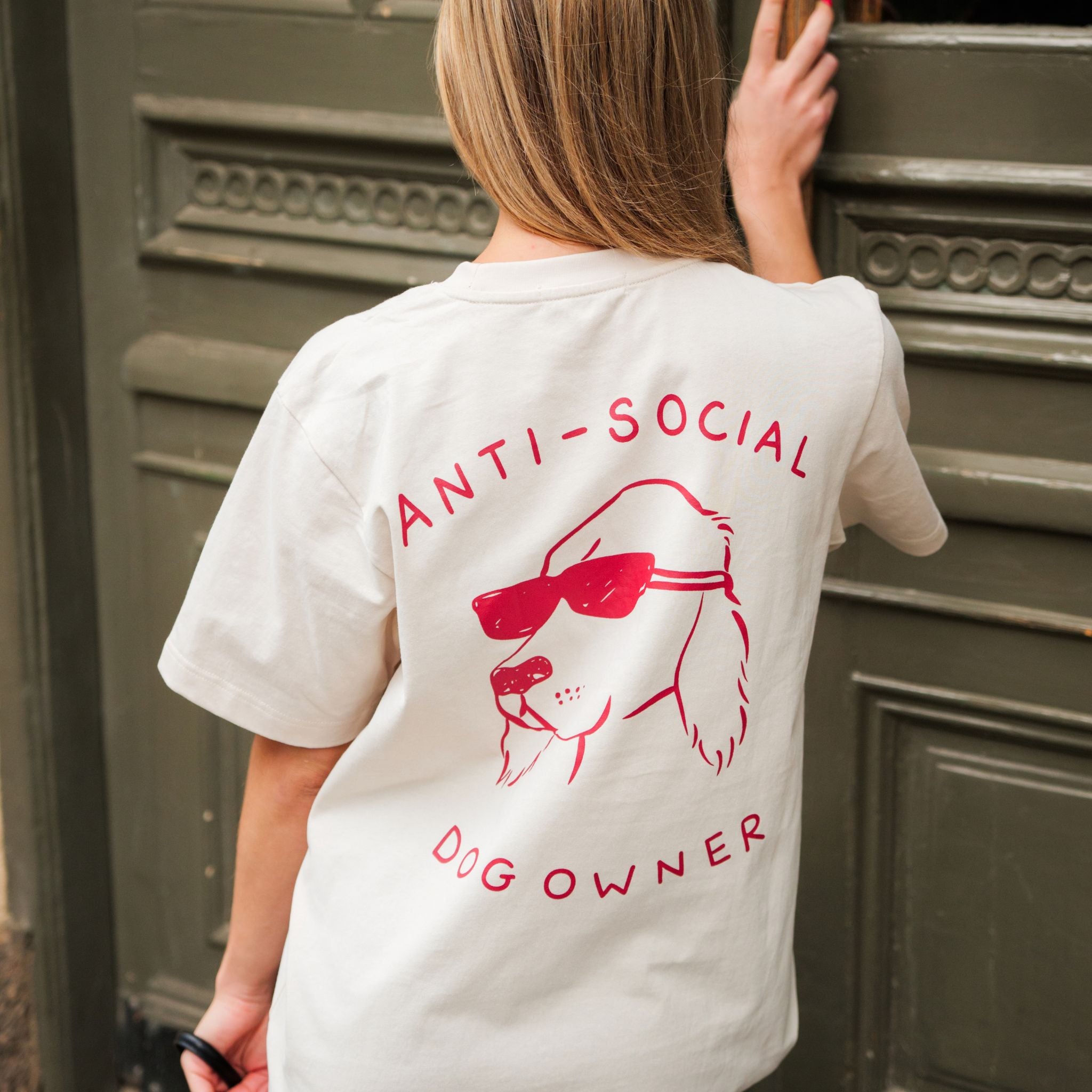 Off-White T-shirt - Anti-Social Dog Owner