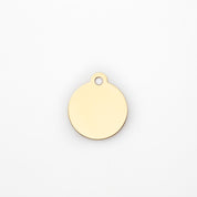 Etiqueta de Perro Grabada - Círculo de Oro Premium