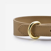 Collar de Perro Delgado Reflectante en Bronce