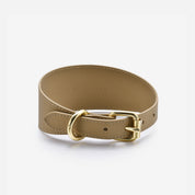 Collar de Perro Reflectante de Bronce Ancho