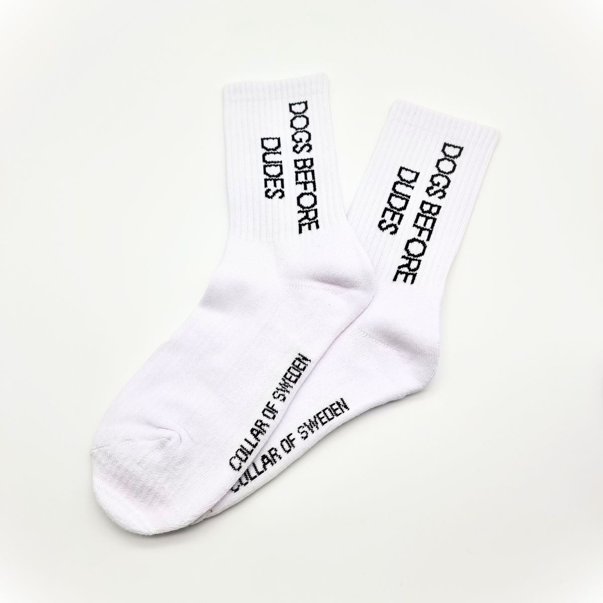 Calcetines de tubo blanco - Dogs Before Dudes