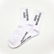 Calcetines de tubo blanco - Dogs Before Dudes