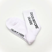 Calcetines de tubo blanco - Dogs Before Dudes