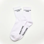 Calcetines de tubo blanco - Dogs Before Dudes